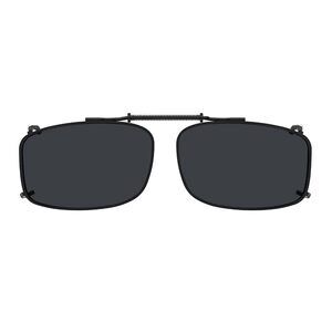 Polarized Clip-On Sunglasses 56x34MM Metal Frame Grey